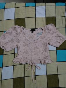 Chic Lace Cropped Top
