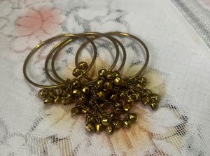 Summer Sale🔥 Golden Ghunguru Design Bangles