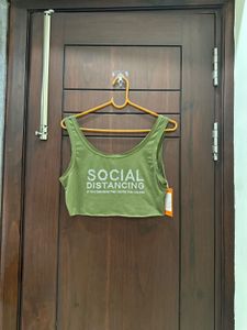 Urbanic Olive Crop Top Brand New