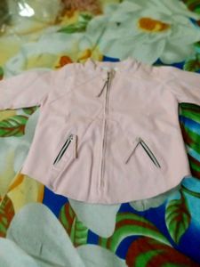 Leather Pink women Jacket