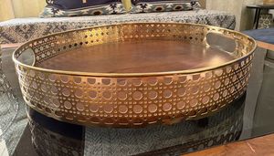 Oval Wooden Serving Tray