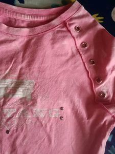 Pink Graphic T-Shirt