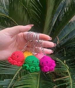 Crocheted Octopus Keychains🐙