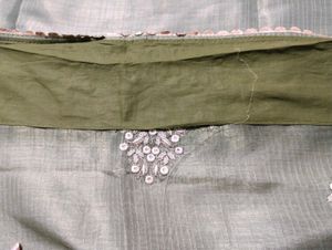 Elegant heavy  Saree 2 shade of green