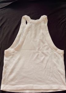 Classic White Ribbed Tank Top