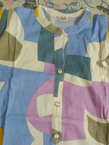 Colorful Abstract Print Kurta