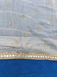 Gray Heavy Saree