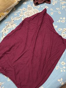 Maroon Basic Tee