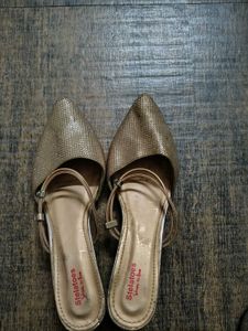 Sparkly Gold Ballet Flats