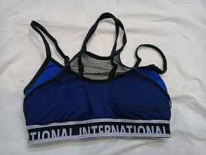Blue Mesh 🔥Sports Bra