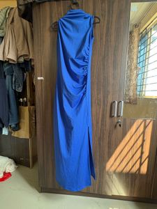 Stunning Blue Bodycon Midi Dress