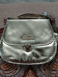 Silver Shoulder Bag