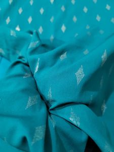 Teal Diamond Print Kurti