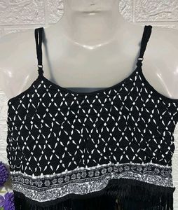 Boho Fringe Crop Top