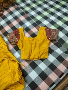 Embroidered Sari with Blouse