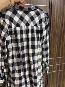 Classic Black &amp; White Buffalo Check Shirt bust 42