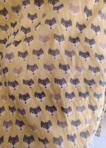 Cute Fox Print T-Shirt