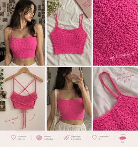 Crochet Halterneck Crop Top