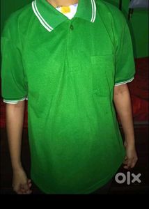T Shirt Green Colour Boys And Girls