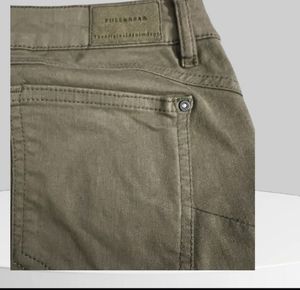 Olive Green Jeans ( Strechable )