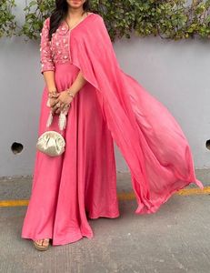 Beautiful Pink Ethnic Gown