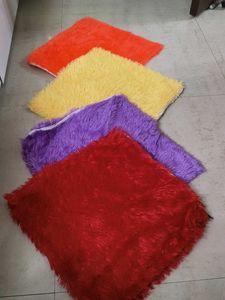 Vibrant Plush Square cushion cover