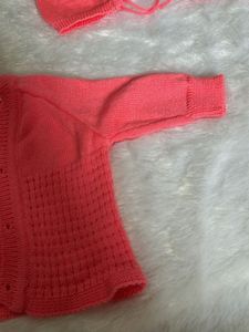 Baby Girl Knit Sweater &amp; Pants Set