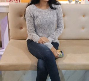 Grey Knitted Top