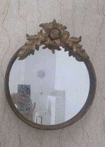 Ornate Gold Finish Wall Mirror or Tray