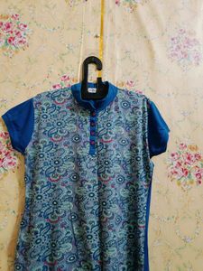 Comfortable Blue Printed Night tshirt