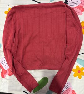 Chic Ribbed Long Sleeve Top