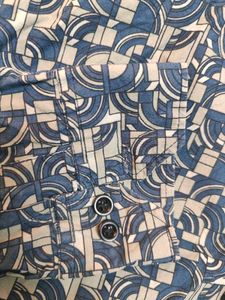 Patterned Long Sleeve Casual Shirt Size -M