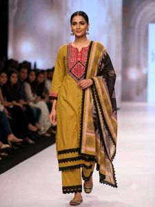Stylish Mustard Kurta Set with Dupatta
