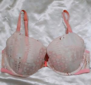 Pink Floral Padded Bra
