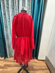 Red Frill Dress