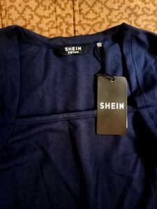 Branded  Square Neck Long Sleeve Top