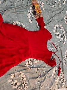 Elegant Red Ethnic Gown
