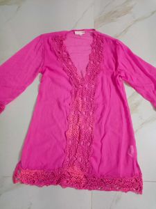 90's Sheer Pink kurta