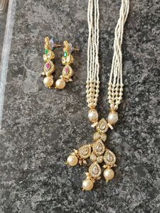 necklace with earrings