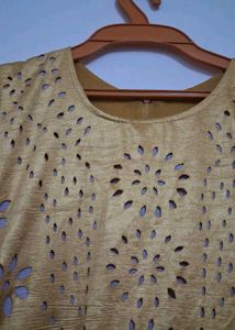 Elegant Mustard Yellow Ethnic Gown