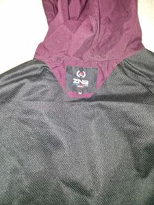 Maroon Hooded Jacket