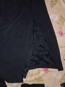 Elegant Black Halter Neck Beaded Dress