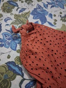 DITA Eyelet Square Neck Top