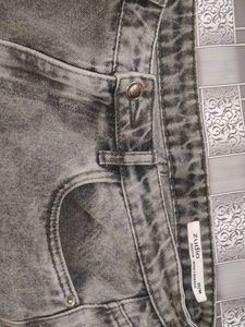 Zudio Grey Wash Wide Leg Jorts