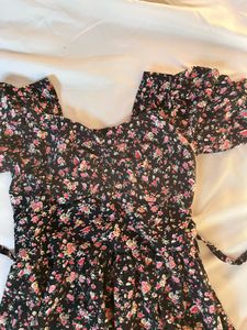 Chic Floral Print  Dress