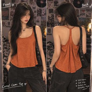 🇳🇿💫🎀Coral Cami Top - Y2K Vibe