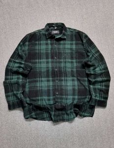 EQ:IQ Sport Green & Black Plaid Corduroy Shirt