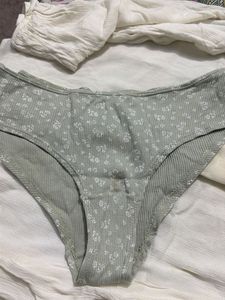 Cute Floral Ribbed Briefs
