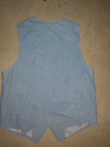 Soft Blue Denim Vest