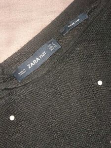 Chic Black Polka Dot Top